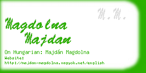 magdolna majdan business card