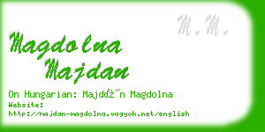 magdolna majdan business card